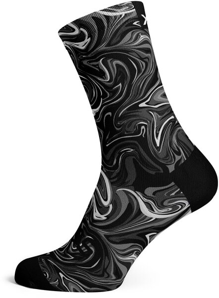 Sox Footwear Marble-Black Crew Socks Sox Footwear Marble-Black Crew Socks