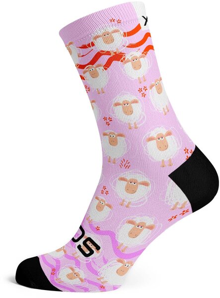 Sox Footwear Pink-Sheep Crew Socks