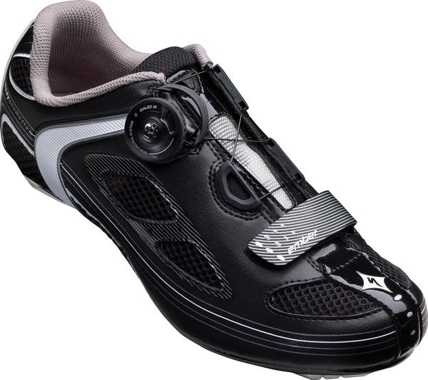 Black/SIlver. 2015 Specialized Women's Ember Road Shoes 