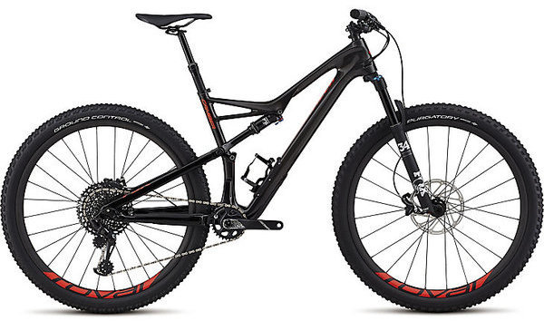 Specialized Men's Camber Expert 29/6Fattie Color: Gloss Carbon/Red Flake Tint Carbon/Rocket Red