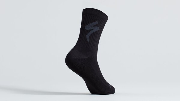 Specialized Cotton Tall Logo Socks Color: Black