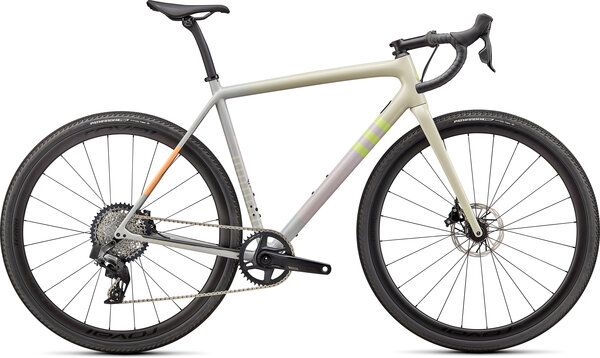 Specialized CruX Expert Color: Gloss White Speckled/Dove Grey/Papaya/Clay/Lime