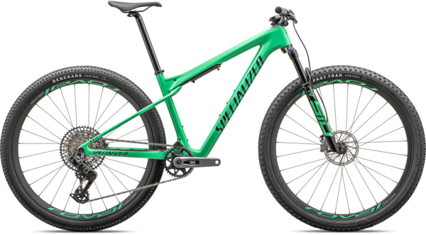Specialized Epic World Cup Expert Color: Gloss Electric Green / Forest Green Pearl