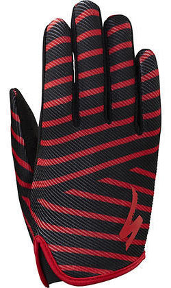 Specialized Kids' LoDown Gloves Color: Black/Red