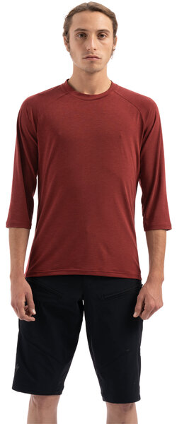 Specialized Men's Enduro Merino 3/4 Jersey Color: Crimson