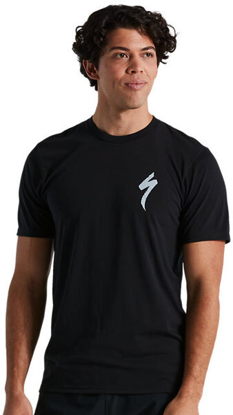 Specialized Bicycle Bike Logo Men's Black T-Shirt Size S,M,L,XL & 2XL Cycle 