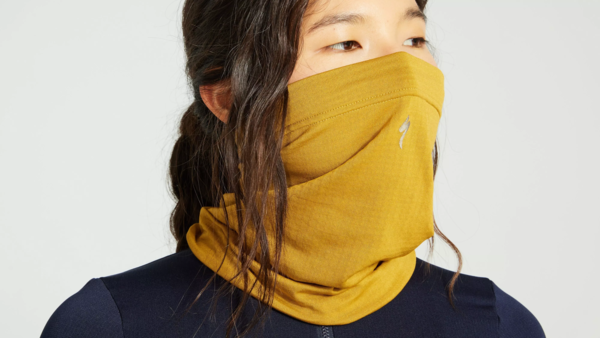 Specialized Powergrid Neck Gaiter Color: Harvest Gold