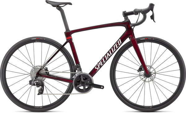 Specialized Roubaix Comp Color: Gloss Red Tint Carbon Metallic White Silver