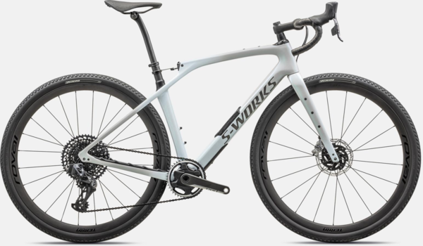 Specialized S-Works Diverge STR Color: Dove Grey and Eyris Pearl / Morning Mist / Smoke