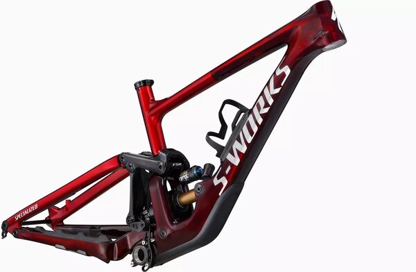 Specialized S-Works S-Works Enduro Frameset Color: Gloss Red Tint Carbon/Red Tint/Light Silver