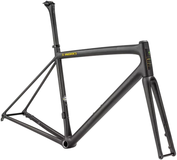 Specialized S-Works S-Works Aethos Ready to Paint Frameset Color: Satin Carbon/Jet Fuel