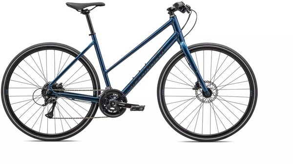 Specialized Sirrus 2.0 Step-Through Color: Gloss Mystic Blue Metallic/Satin Black Reflective