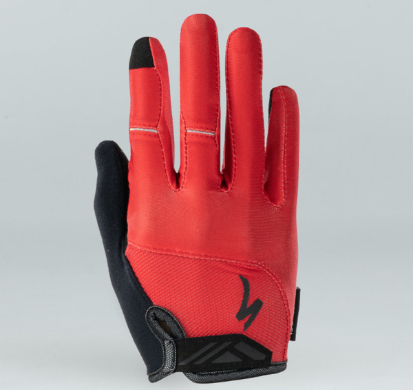 Specialized Women's BG Dual Gel Glove Long Finger Color: Red