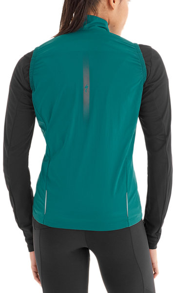 Specialized Women's Deflect Wind Vest Color: Black Teal
