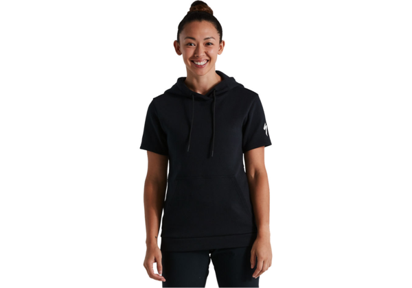 Specialized Women's Legacy Hoodie Short Sleeve Color: Black