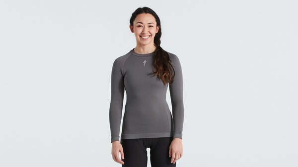 Specialized Womens Seamless Long Sleeve Baselayer Color: Grey