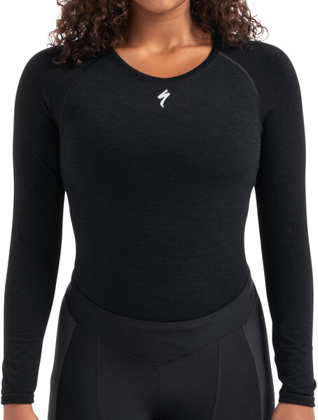 Specialized Women's Seamless Merino Long Sleeve Base Layer Color: Black