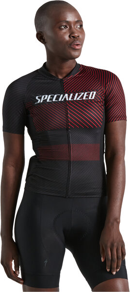 Specialized Women's SL+ Logo Stripe Short Sleeve Jersey Color: Black