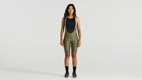 Specialized Women's Specialized/Fjallraven Adventure Bib Short with SWAT Color: Green