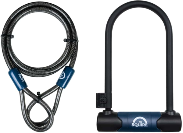 Squire Locks Nevis D-Lock D-Lock 230x115mm With 10C Cable 1800mm Squire Locks Nevis D-Lock D-Lock 230x115mm With 10C Cable 1800mm