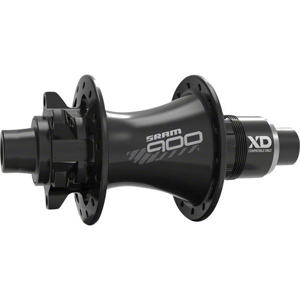 SRAM 900 Rear Hub Axle | Cassette Compatibility | Color | Hole Count | Rotor Type: 148 x 12mm | XDR 11/12-speed | Black | 28-hole | 6-bolt