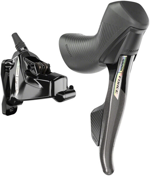 SRAM Force AXS HRD eTap Shift/Brake Lever and Hydraulic Disc Brake Caliper - Right/Rear, Flat Mount, 20mm Offset SRAM Force AXS HRD eTap Shift/Brake Lever and Hydraulic Disc Brake Caliper - Right/Rear, Flat Mount, 20mm Offset