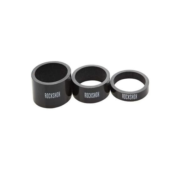 RockShox Carbon Headset Spacers Color: Black/White Logo