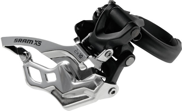 SRAM X5 3x10 Front Derailleur (High-clamp, Dual-pull)