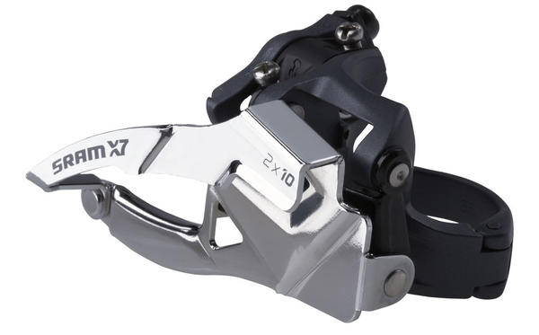 SRAM X7 2x10 Front Derailleur (High-clamp, Top-pull)