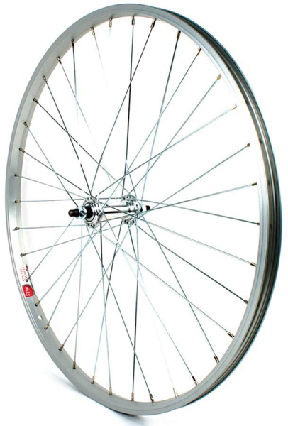 Sta-Tru 26-inch Tubeless Ready DW Front Axle | Color | Size: Bolt-on | Silver | 26-inch