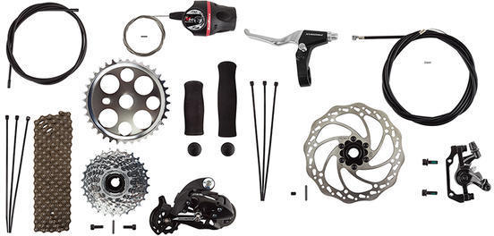 Sun Bicycles Disc Brake Conversion Kit, 7-Speed