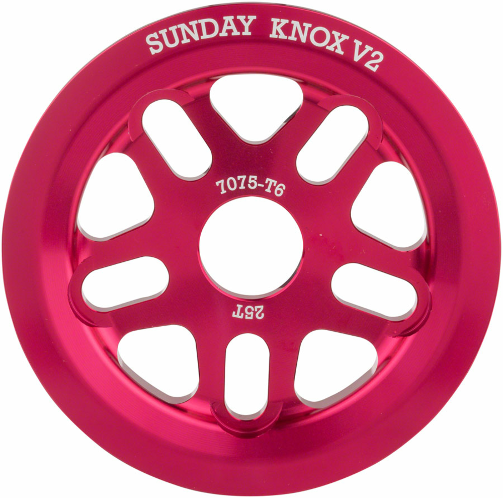 Sunday Sunday Knox V2 Sprocket - 28t, Anodized Fuschia - Planet