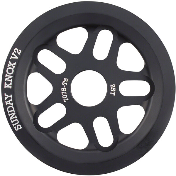 Sunday Sunday Knox V2 Sprocket - 25t, Black Sunday Sunday Knox V2 Sprocket - 25t, Black