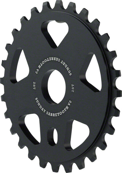 Sunday Sunday Sabretooth V2 Sprocket - 28t, Black