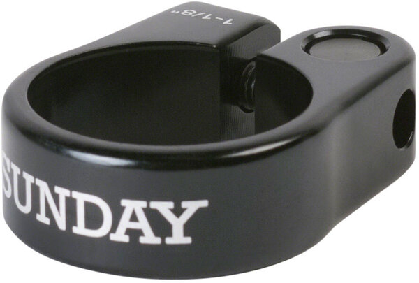 Sunday Sunday Slim Seatpost Clamp - 1-1/8", Black