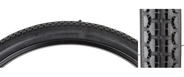 Sunlite Street S-7 Classic Tire (26 x 1 3/4) Color: Black/Black