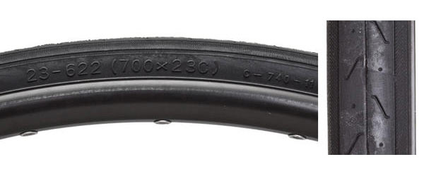 Sunlite Super HP Tire (700c) Bead | Casing | Color | Compatibility | Size: Wire | 27 TPI | Black | Tube Type | 700c x 23