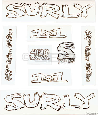 Surly 1x1 Decal Set