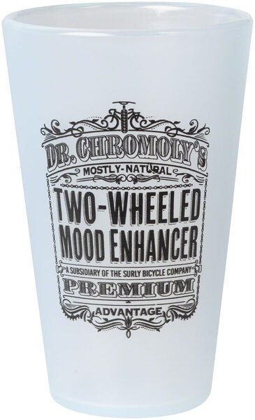 Surly Dr. Chromoly's Silicone Pint Glass Color: Frosted White/Black