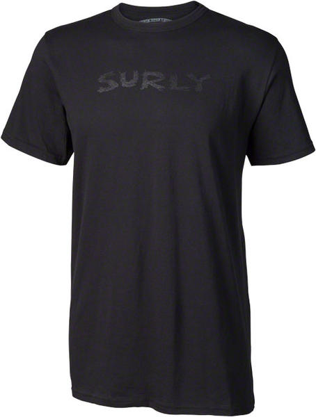 Surly Logo T-Shirt Color: Black w/Black Text