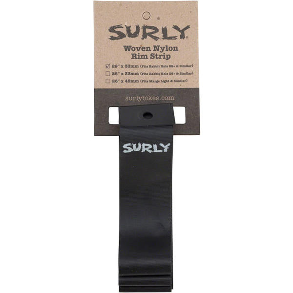 Surly Nylon Rim Strip Color | Width: Black | 33mm (Rabbit Hole 29+)