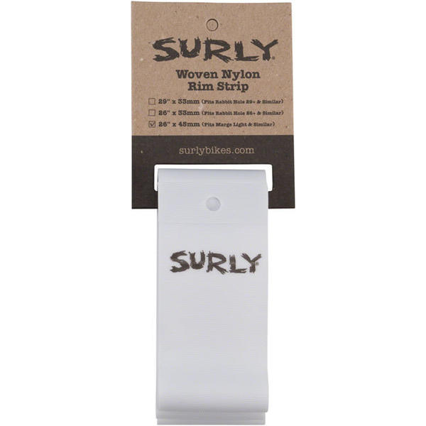 Surly Nylon Rim Strip Color | Width: White | 45mm (Marge Lite/Rolling Darryl)