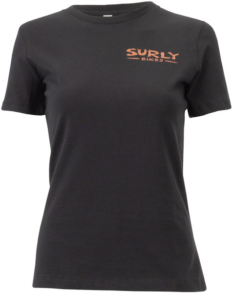 Surly Space Station T-Shirt Color: Black/Copper
