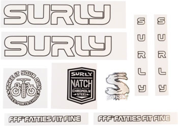 Surly Surly Intergalactic Decal Set White