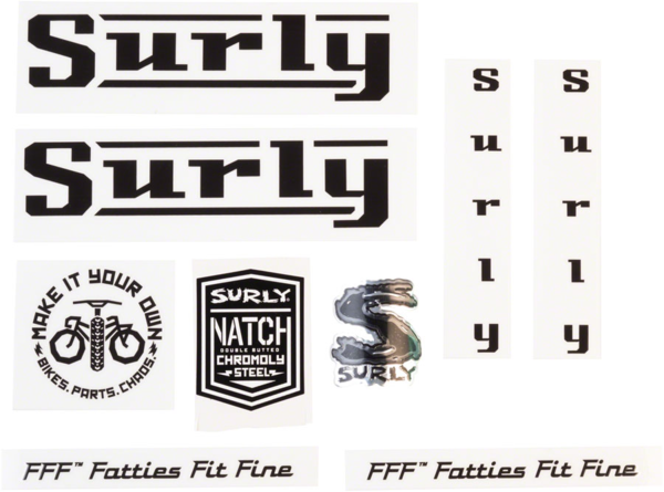 Surly Surly Pacer Decal Set Black