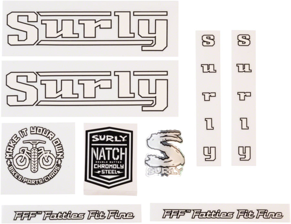 Surly Surly Pacer Decal Set White