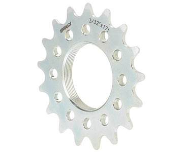 16T Fixed Sprocket 3/32 Inch Plated SILVER Steel