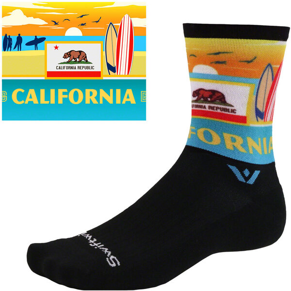 Swiftwick Vision Impression National Park Crew Socks - 6-inch