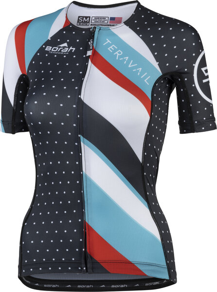 Teravail Waypoint Women's Jersey Color: Black/White/Blue/Red