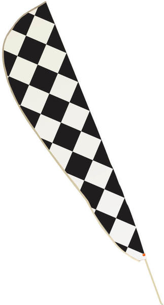 TerraTrike Teardrop Flag Color: Checkered